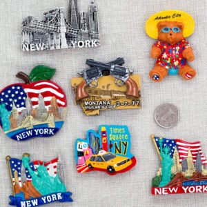 Custom 3D Resin Fridge Magnets Travel-Themed