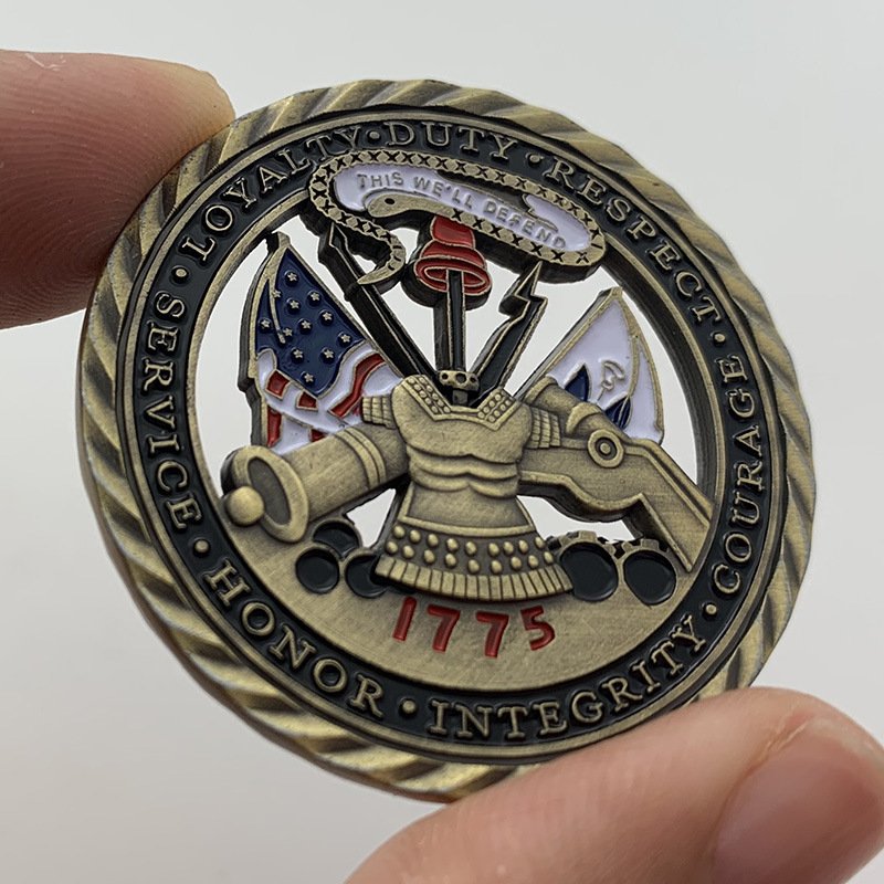 3D soft enamel metal custom challenge coins - 图片 2