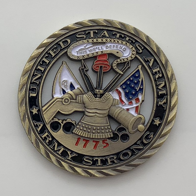 3D soft enamel metal custom challenge coins