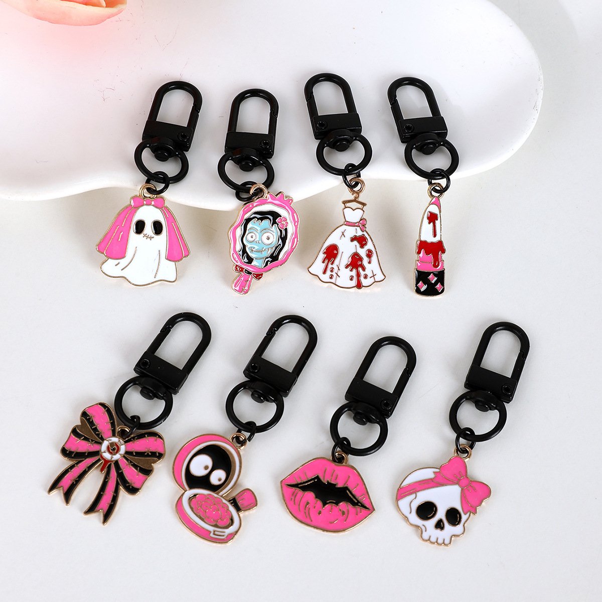 Personalized Custom Cute Colorful keychain Custom Metal key chains - 图片 5