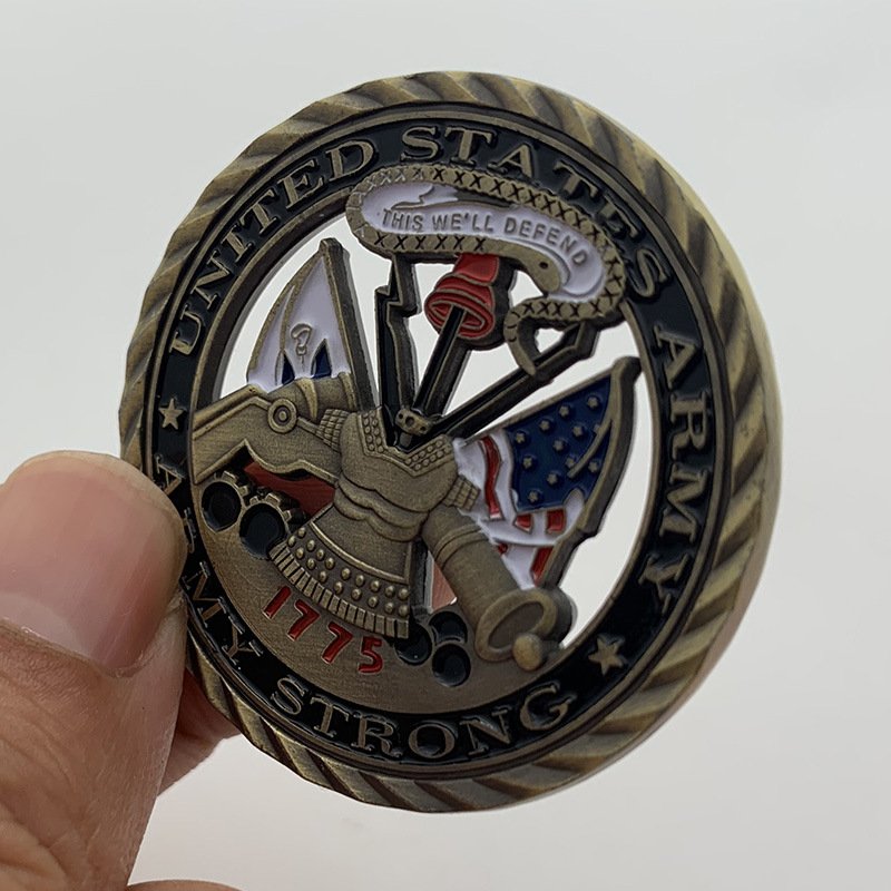 3D soft enamel metal custom challenge coins - 图片 5