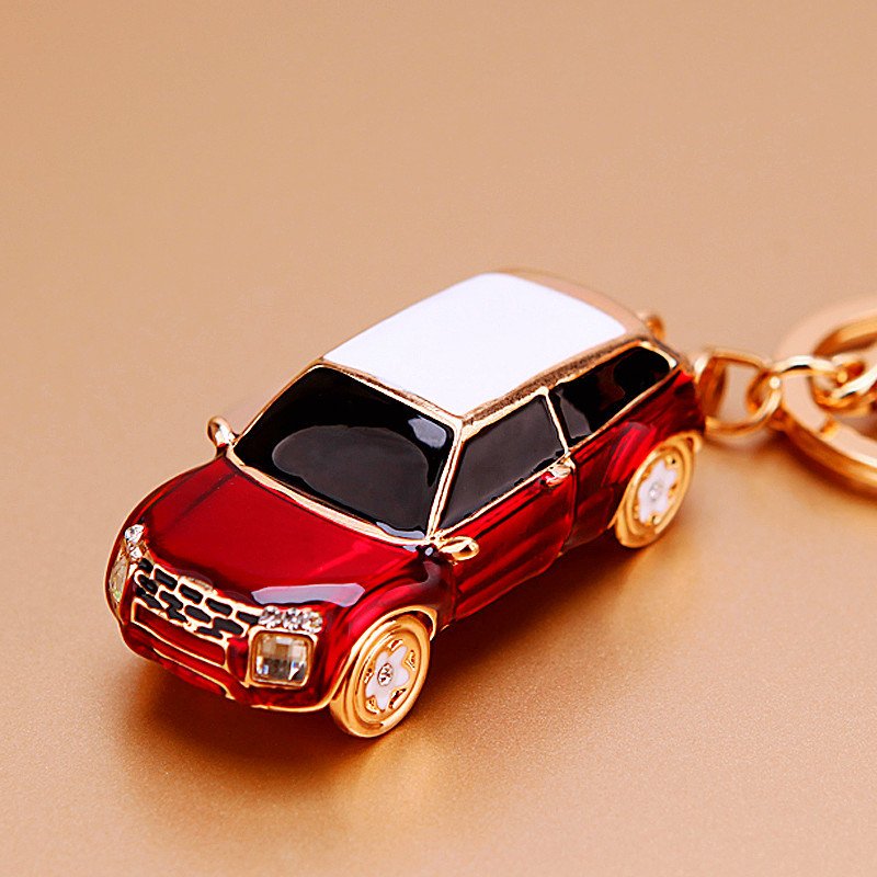 Customized metal model car keychain cute and creative pendant metal key ring small gift - 图片 4
