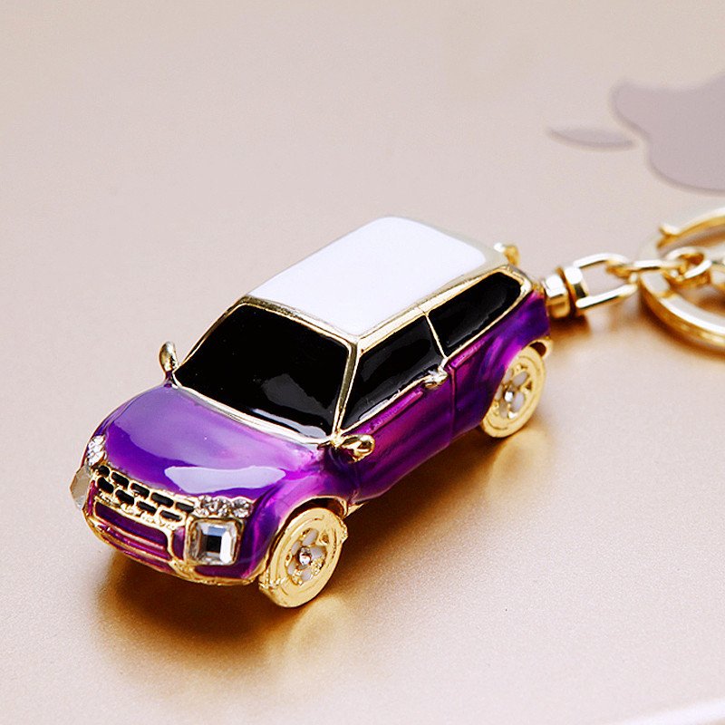 Customized metal model car keychain cute and creative pendant metal key ring small gift - 图片 2