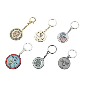 Custom 2D logo soft enamel keychain