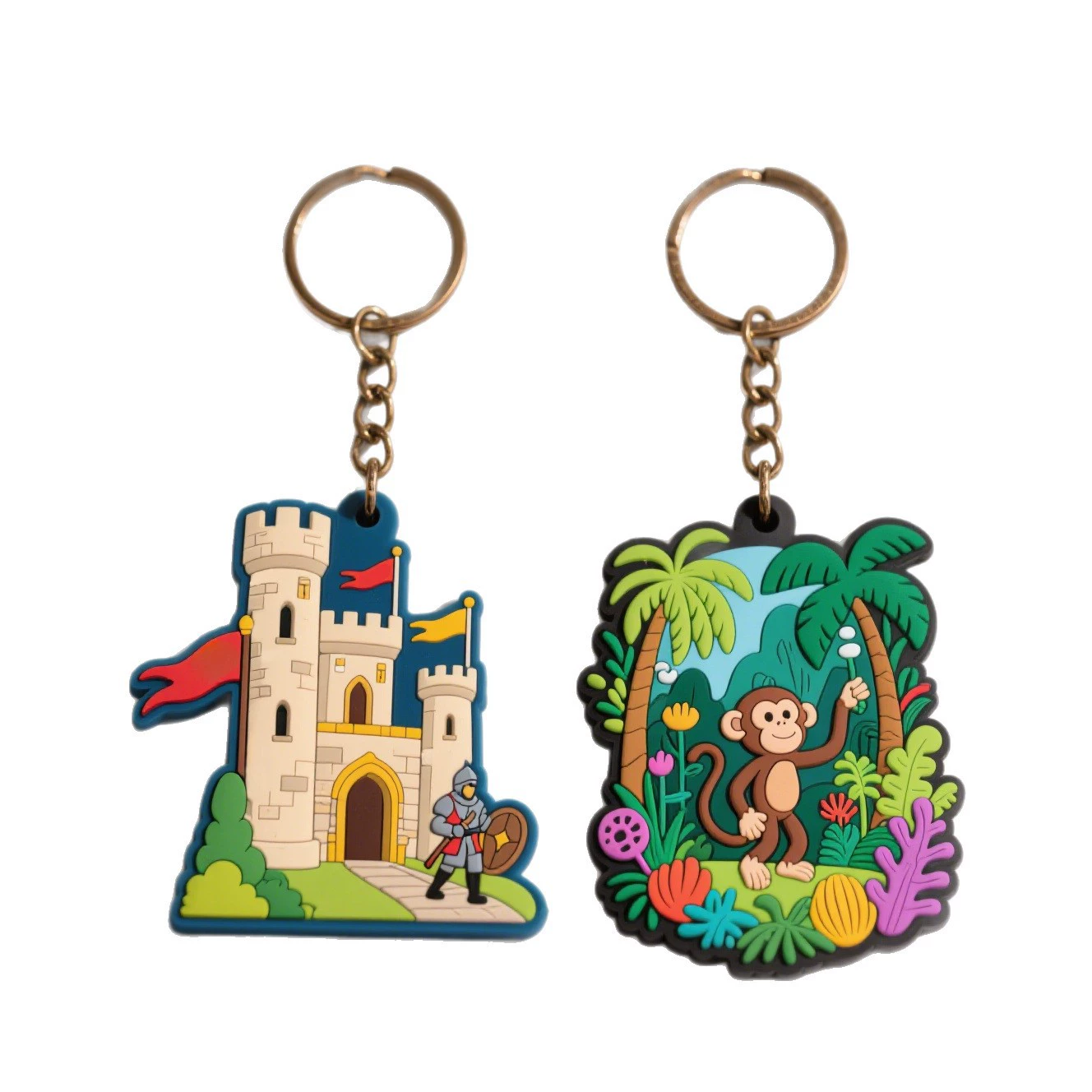 Custom Cute Colorful PVC Key Chains