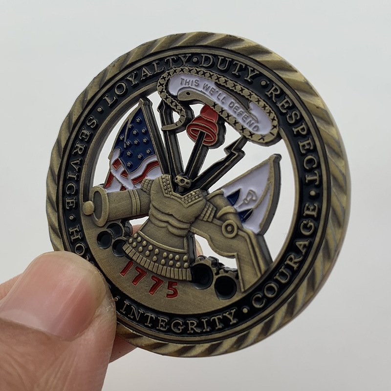 3D soft enamel metal custom challenge coins - 图片 3