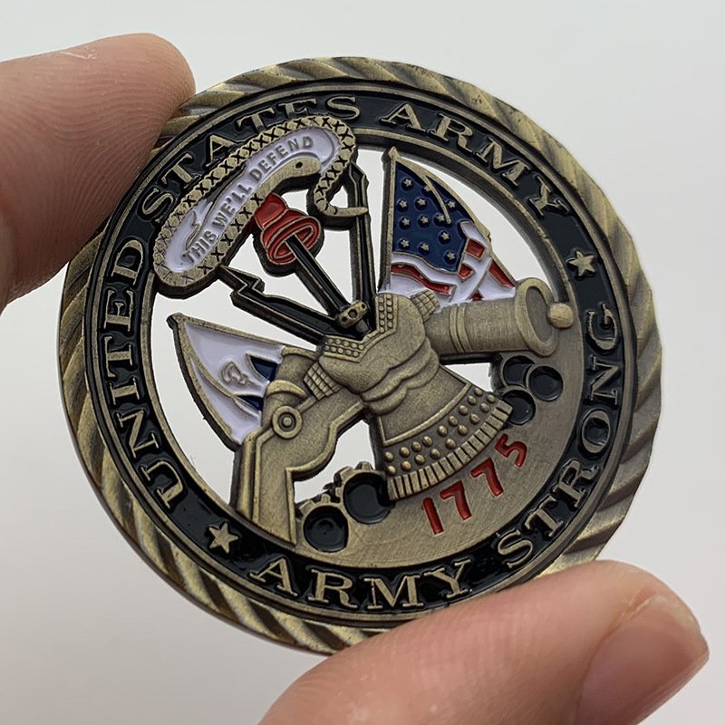 3D soft enamel metal custom challenge coins - 图片 4