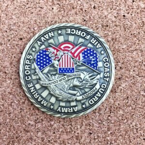 3D soft enamel metal custom challenge coins