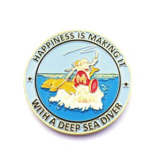2D soft enamel metal custom challenge coins